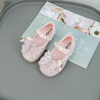 Pearl Butterfly Shoes Charming Kid's Shoes Princess's Choice