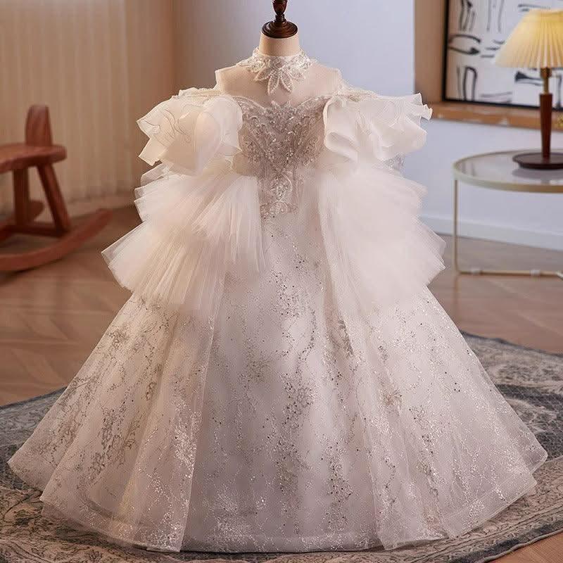 Fairy Tale Princess Dream Gown Elegant and Luxurious Multi-color Girl's Gown Princess Style Luxurious Ball Gown