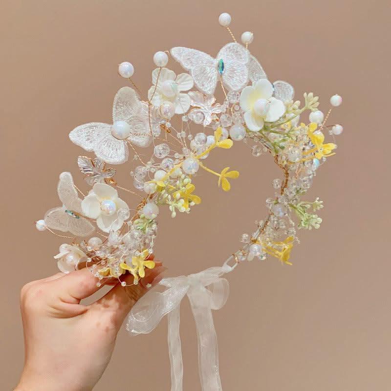 Sparkling Princess Floral Headband Sparkling Garden Hair Accessories