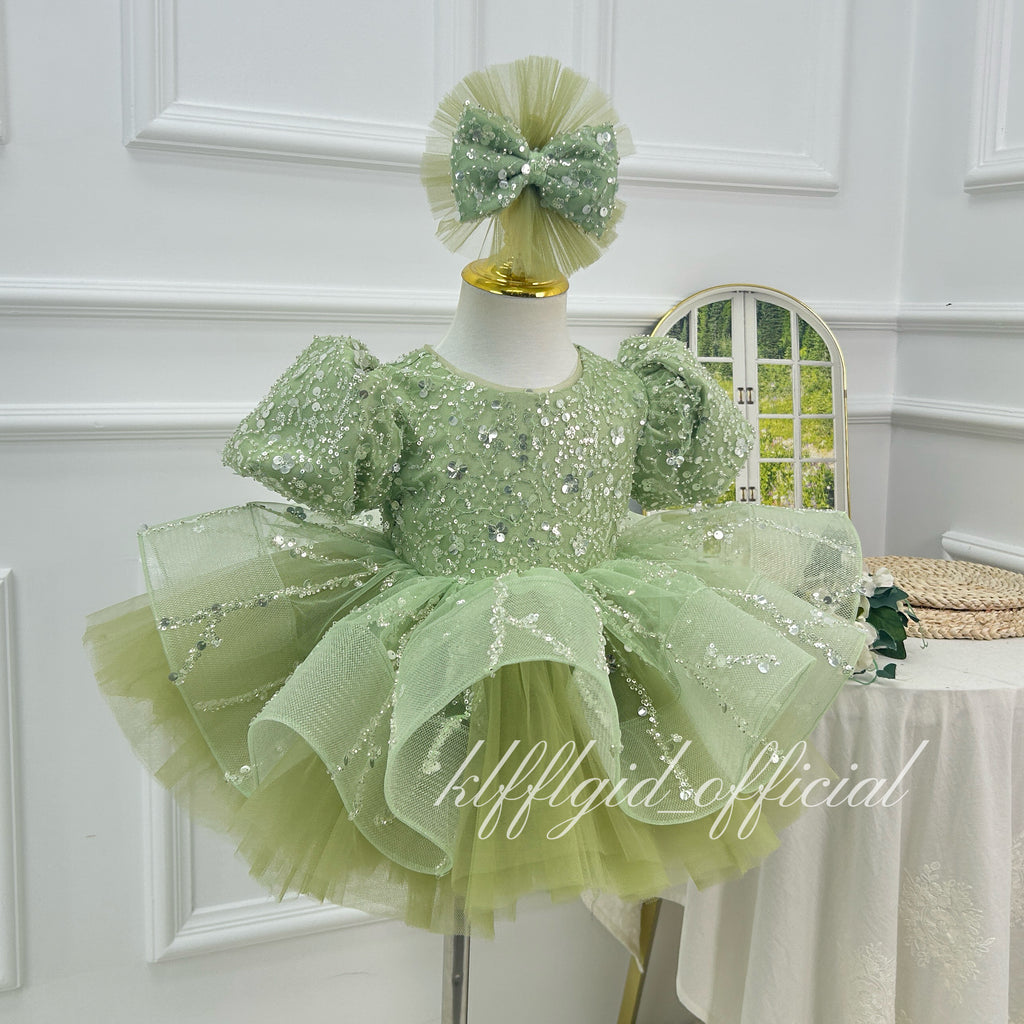 1st Birthday Flower Girl & Pageant Dress | KLFFIGID