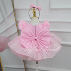 Girls White Flower Girl Dress for Birthday Party & Pageant | KLFFIGID