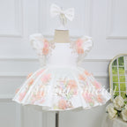 Fashion Baby's Birthday Dress Elegant Embroidered Floral Dress for Girls  | KLFFIGID