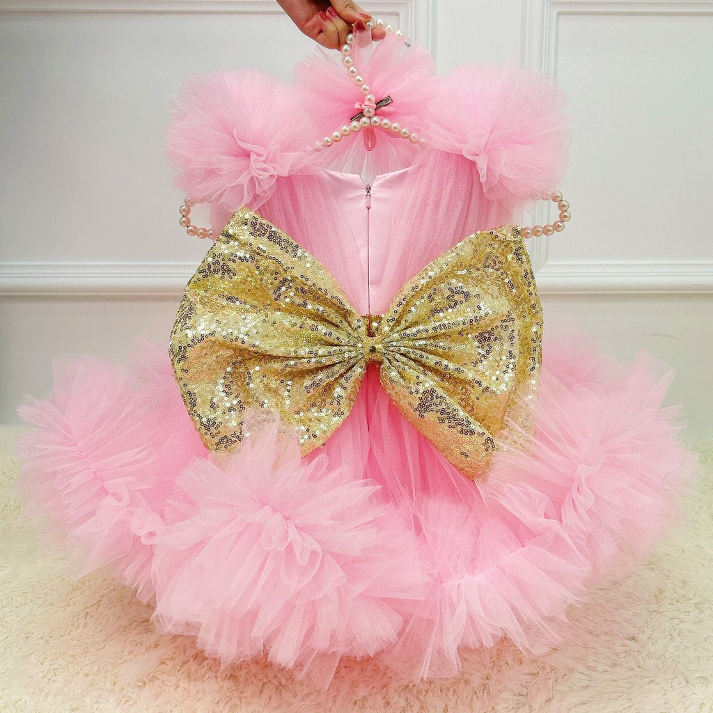 New Sleeveless Baby Birthday Party Fluffy Dress | KLFFIGID