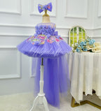Flower Fairy Princess Dress Baby Birthday Dress Host's pageant-style gown｜KLFFIGID