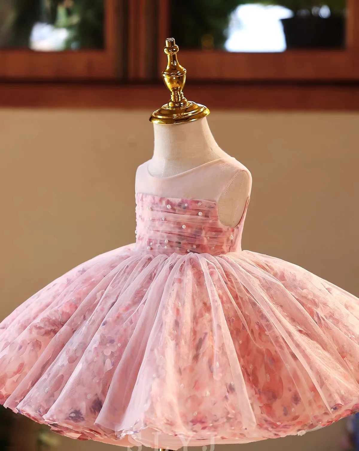 Princess Theme Party Baby Birthday Dress Kids Ball Gown Dress ｜KLFFIGID