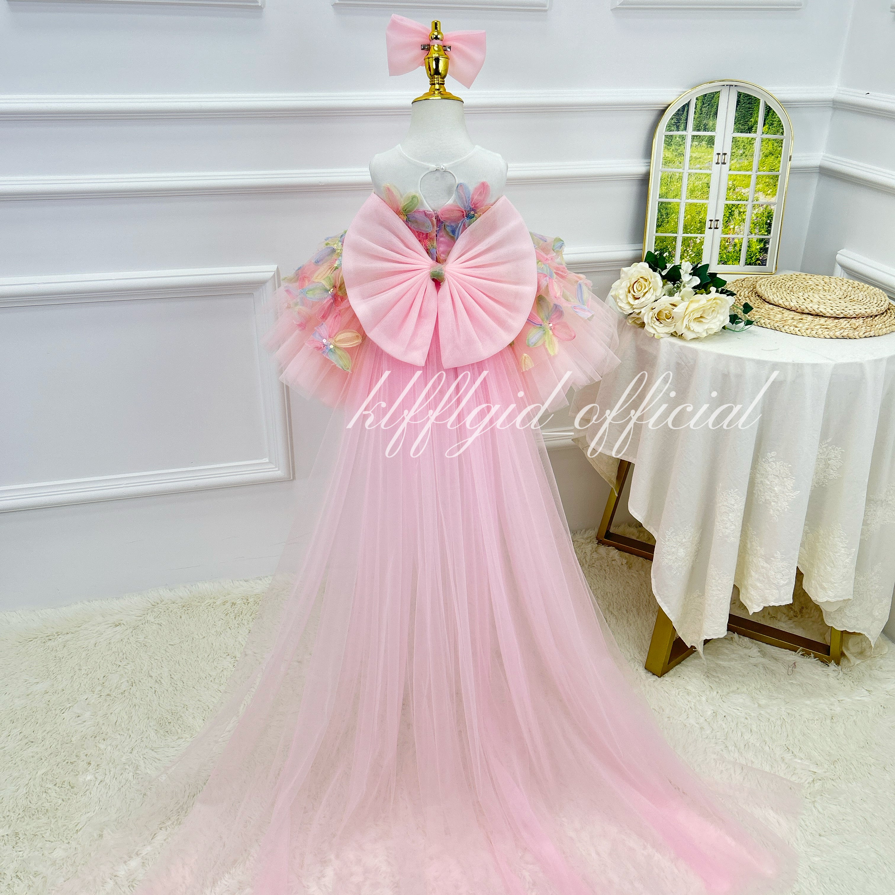 Birthday Princess Dress Girls Fairy Dress Flower Girl Dress | KLFFIGID