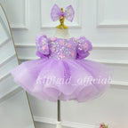 Girls' Pageant & Fluffy Floral Baby Dress for Weddings | KLFFIGID