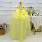 KLFFLGID Cute Bow Baby Birthday Dress Fashion sequined girls princess dress wedding flower girl dress host stage catwalk evening dress