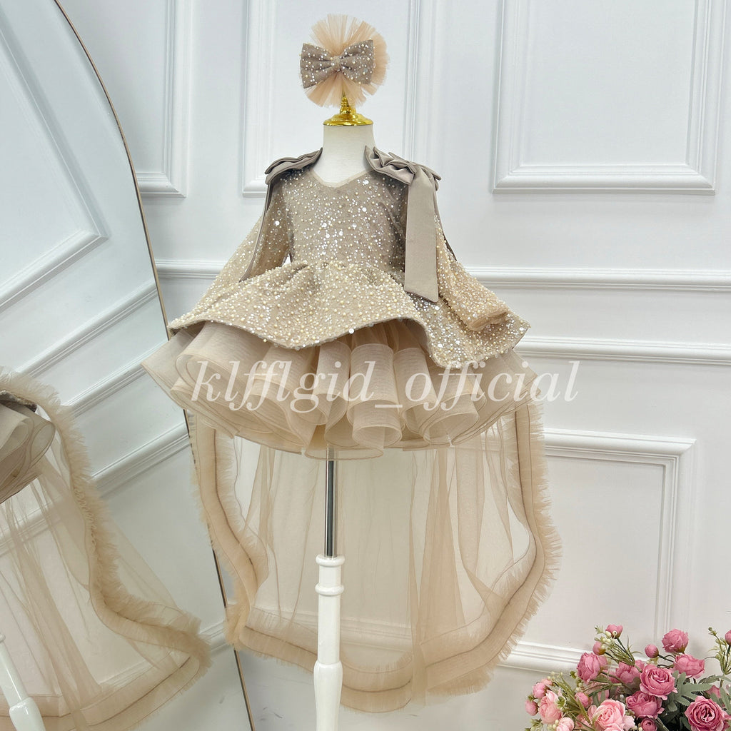 Baby Birthday Dress Pageant Dress Elegant Princess Costume ｜KLFFIGID