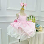 Rose Adorned Spaghetti-Strap Princess Dress for Girls | KLFFIGID