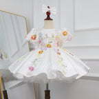 Baby First Birthday Flower Girl Tulle Princess Dress | KLFFIGID