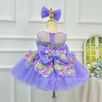 Flower Fairy Princess Dress Baby Birthday Dress Host's pageant-style gown｜KLFFIGID