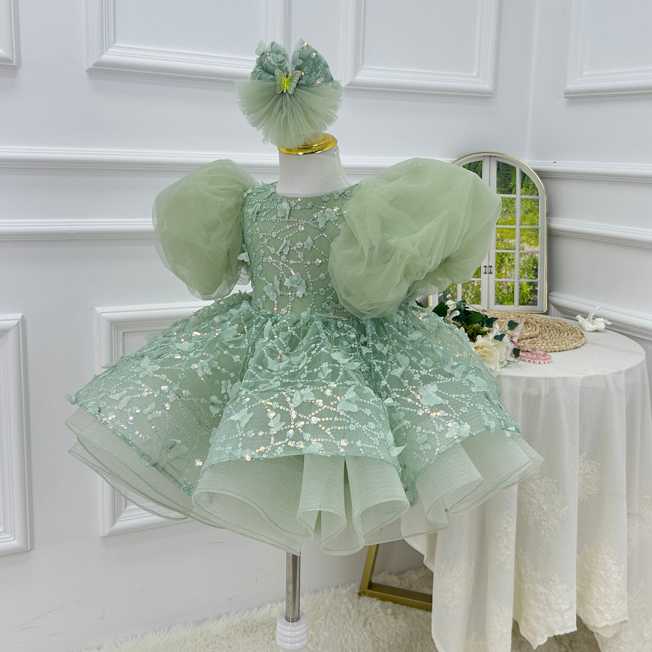 Baby 1st Birthday Dress & Flower Girl Gown for Wedding | KLFFIGID