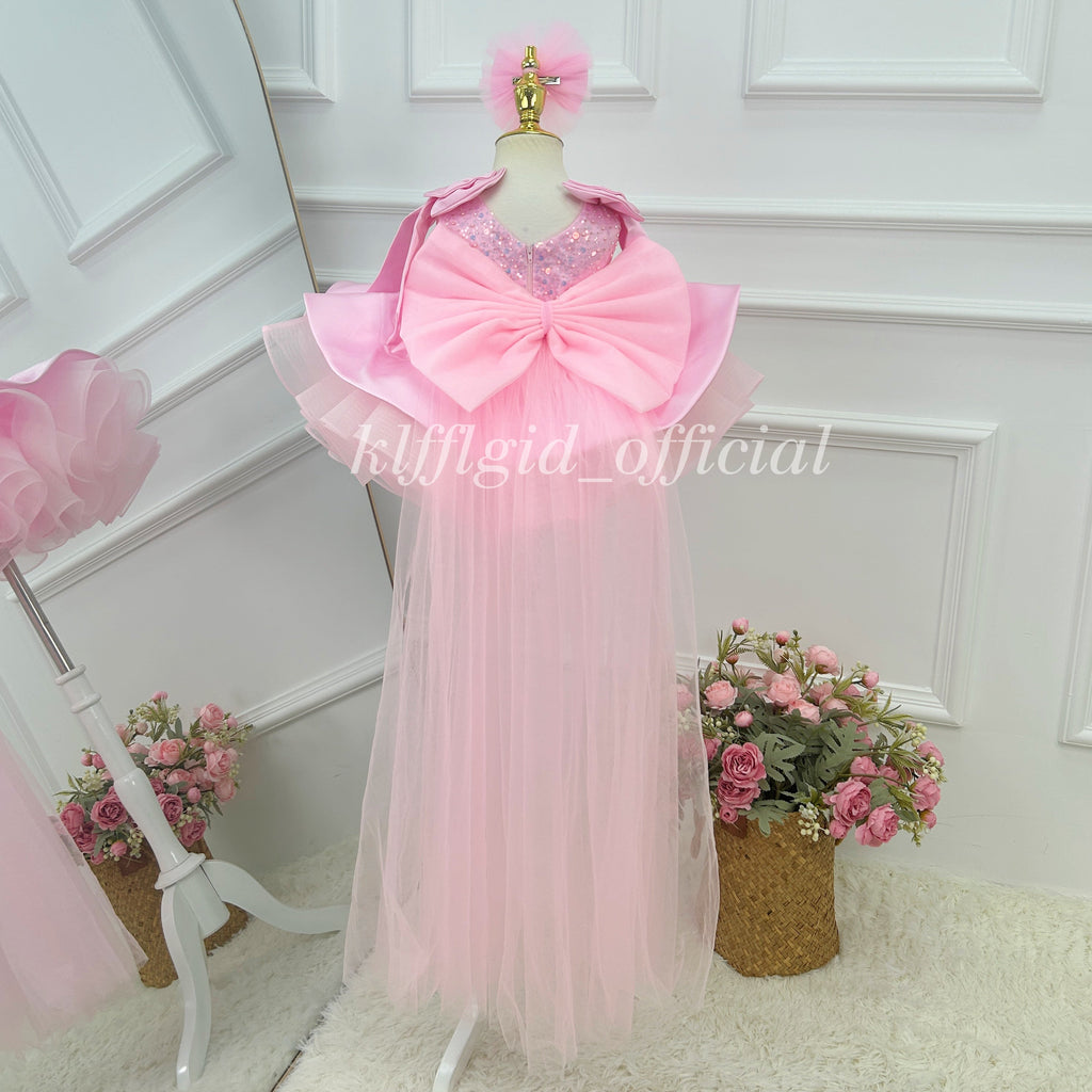 Baby Pageant Dress Birthday Party Dress Girls Sparkly Ball Gown｜KLFFIGID
