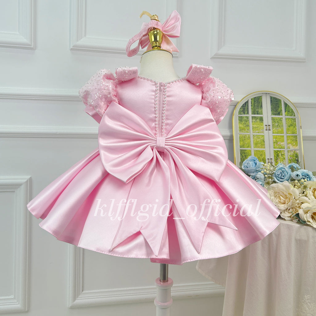 Baby Birthday Dress Toddler Princess Skirt & Flower Girl Dress | KLFFIGID