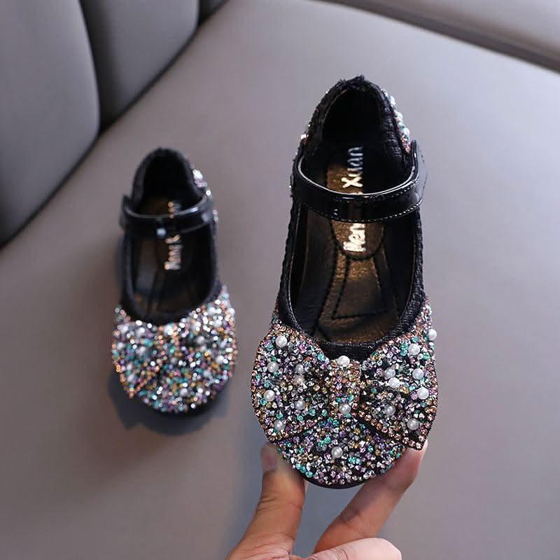 Dazzling Crystal Shoes Fairy Princess Style Designed for Little Princesses