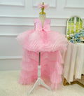 Gradient Pink Pearl Strap Dress - Luxury Princess Ball Dress | KLFFLGID
