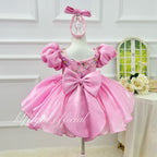 Baby's Birthday Dress Embroidered floral pageant dress for girls  | KLFFLGID