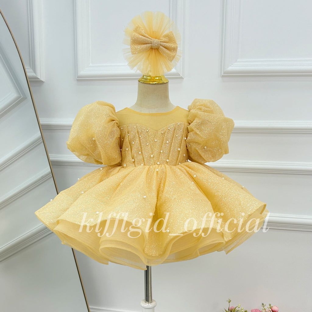 Baby Birthday Dress Toddler Princess Gown Elegant Princess Costume｜KLFFIGID