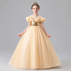 Girls party dress. Pearl sequin one-shoulder maxi dress, suitable for special occasions, evening dresses, Christmas red dresses for girls