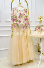 Toddlers birthday dress Pageant gowns for girl Matching mother-daughter outfits| KLFFIGID
