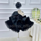 One-Shoulder Mesh Fluffy Stage Performance Dress for Girls | KLFFIGID