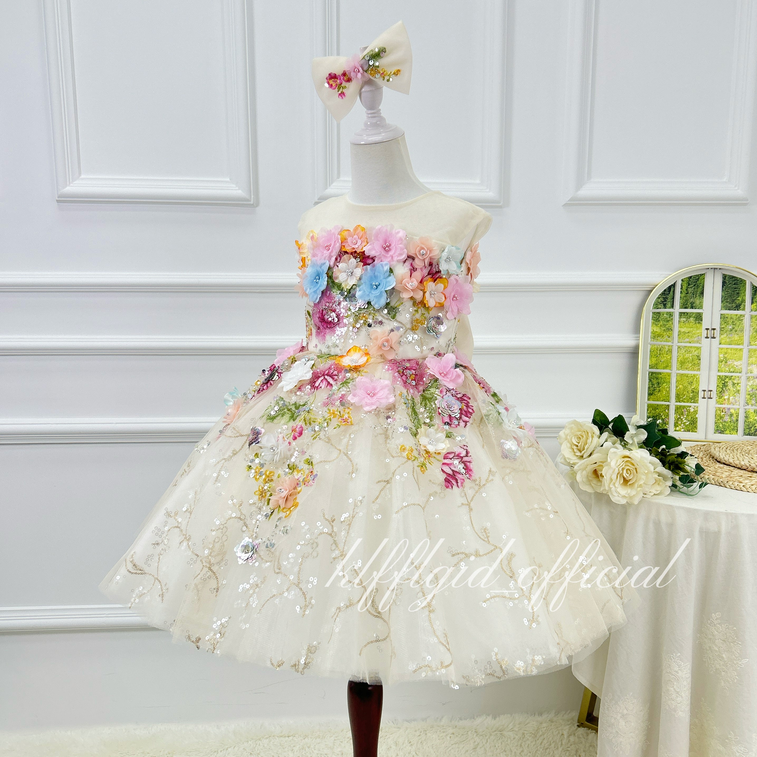 Baby Princess Dress Toddler Party Dress & Flower Girl Gown | KLFFIGID