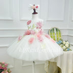 Flower Fairy Princess Dress First birthday outfit for a baby｜KLFFIGID