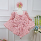Floral 1st Birthday & Wedding Flower Girl Pageant Dress | KLFFIGID