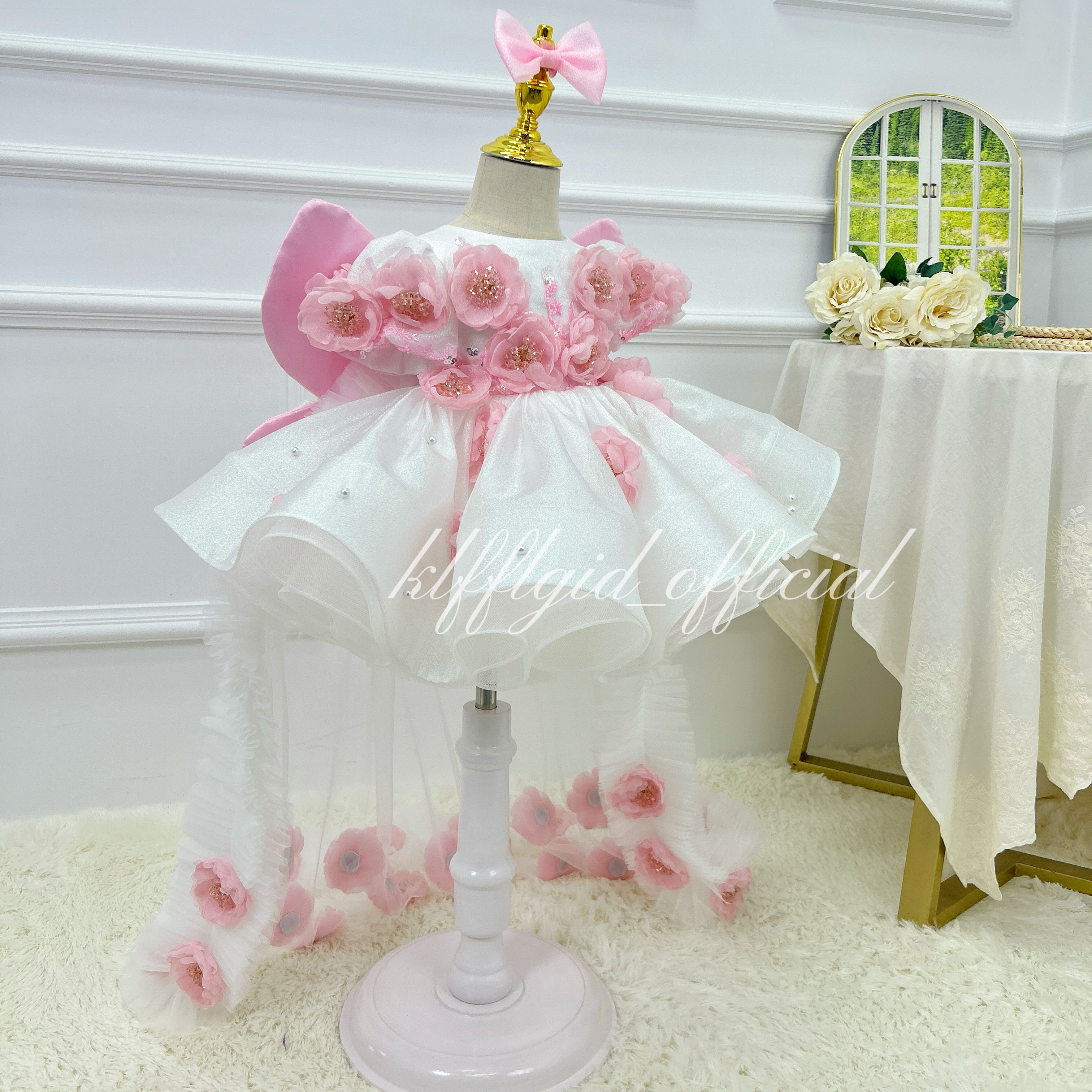 First Girls birthday dress Cute Butterfly-wing pageant gown | KLFFIGID