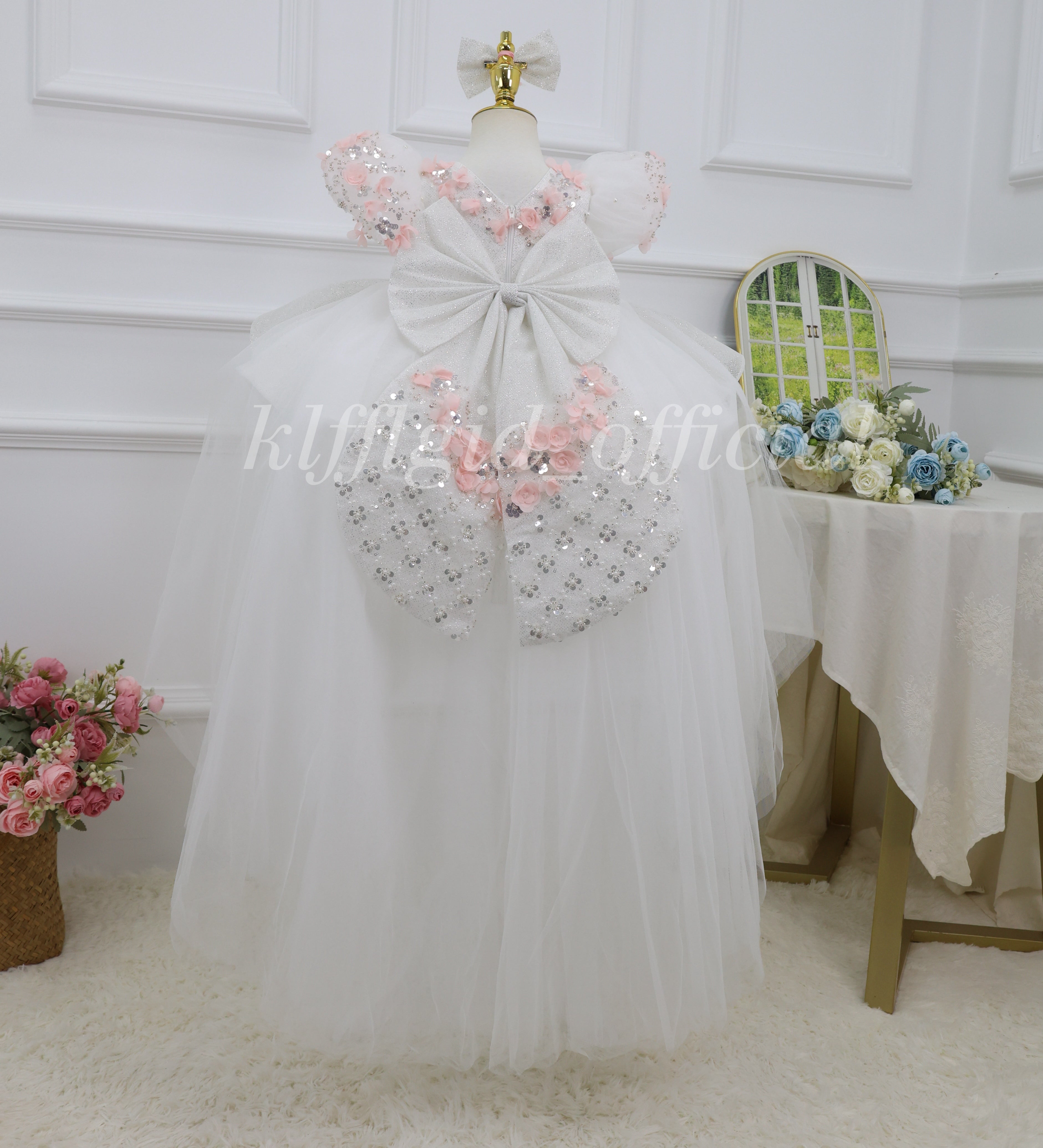 Baby Birthday Dress Wedding flower girl dressToddler Prom Dress｜KLFFIGID