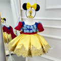Themed Party Satin Short-Sleeve Princess Dress for Girls | KLFFIGID