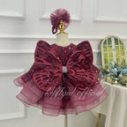Girls Butterfly Princess Dress Baby birthday dress Luxury Princess Style | KLFFIGID