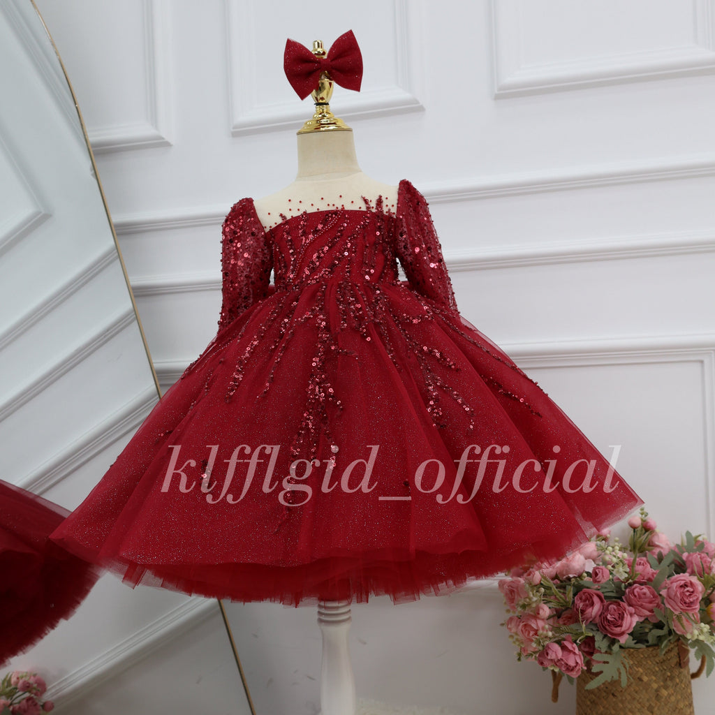 Toddler Birthday dress Christmas Party Dress Elegant Princess Costume｜KLFFIGID