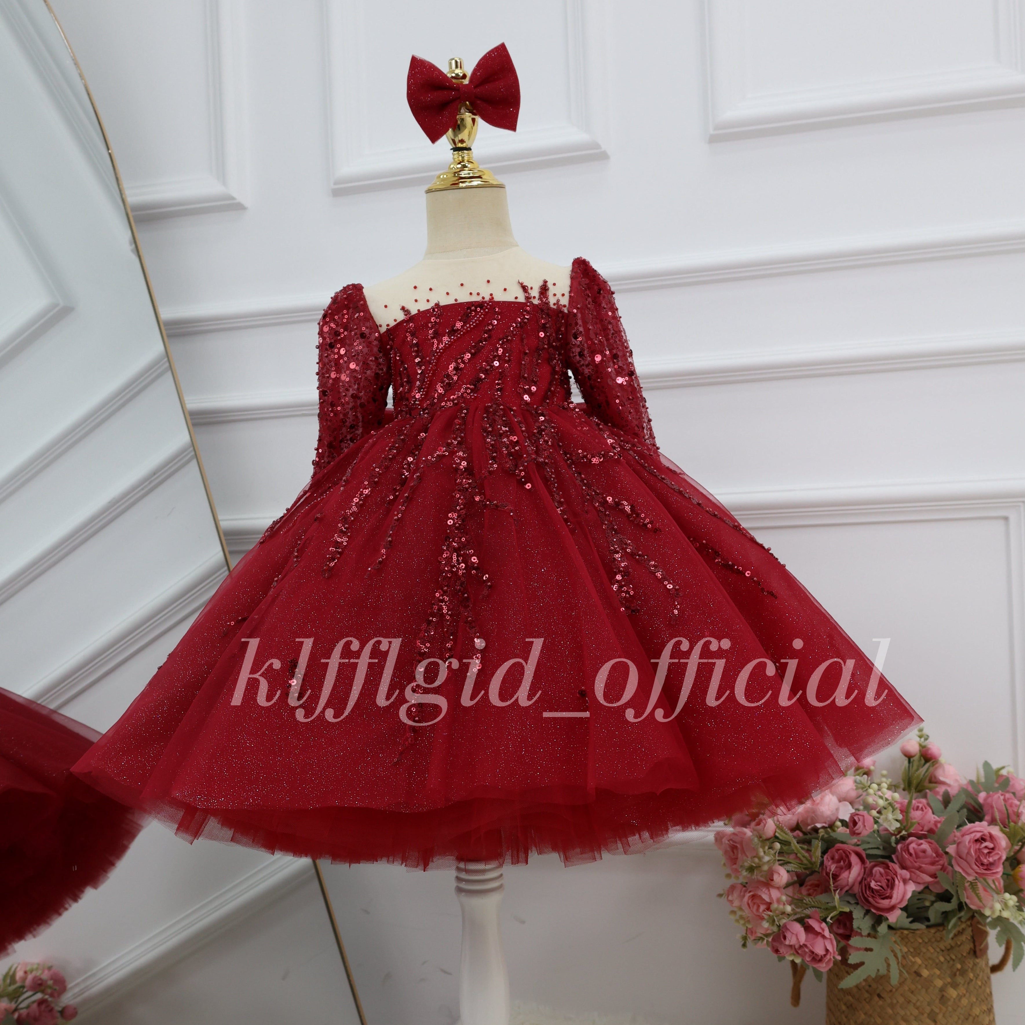 Toddler Birthday dress Christmas Party Dress Elegant Princess Costume｜KLFFIGID
