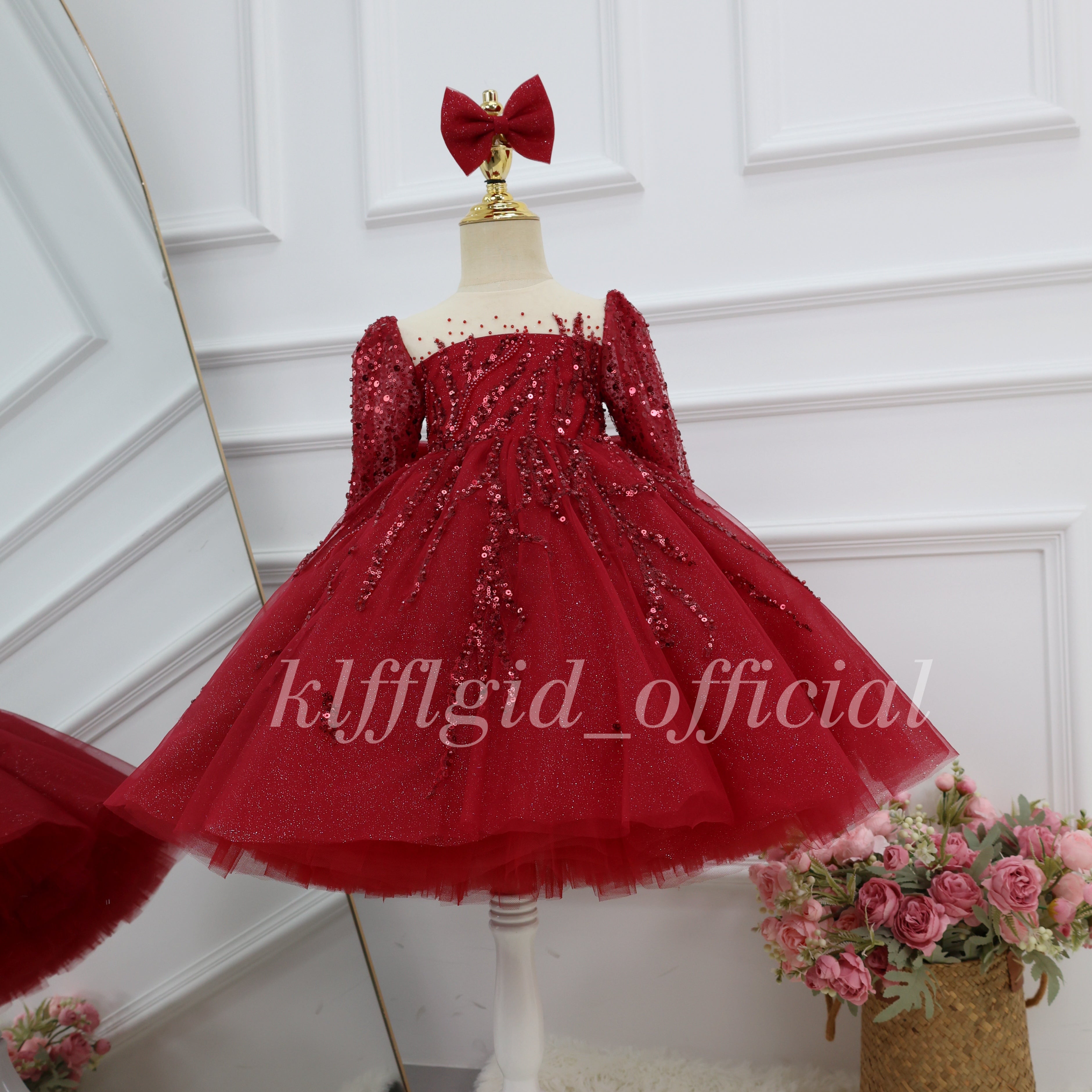 Toddler Birthday dress Christmas Party Dress Elegant Princess Costume｜KLFFIGID