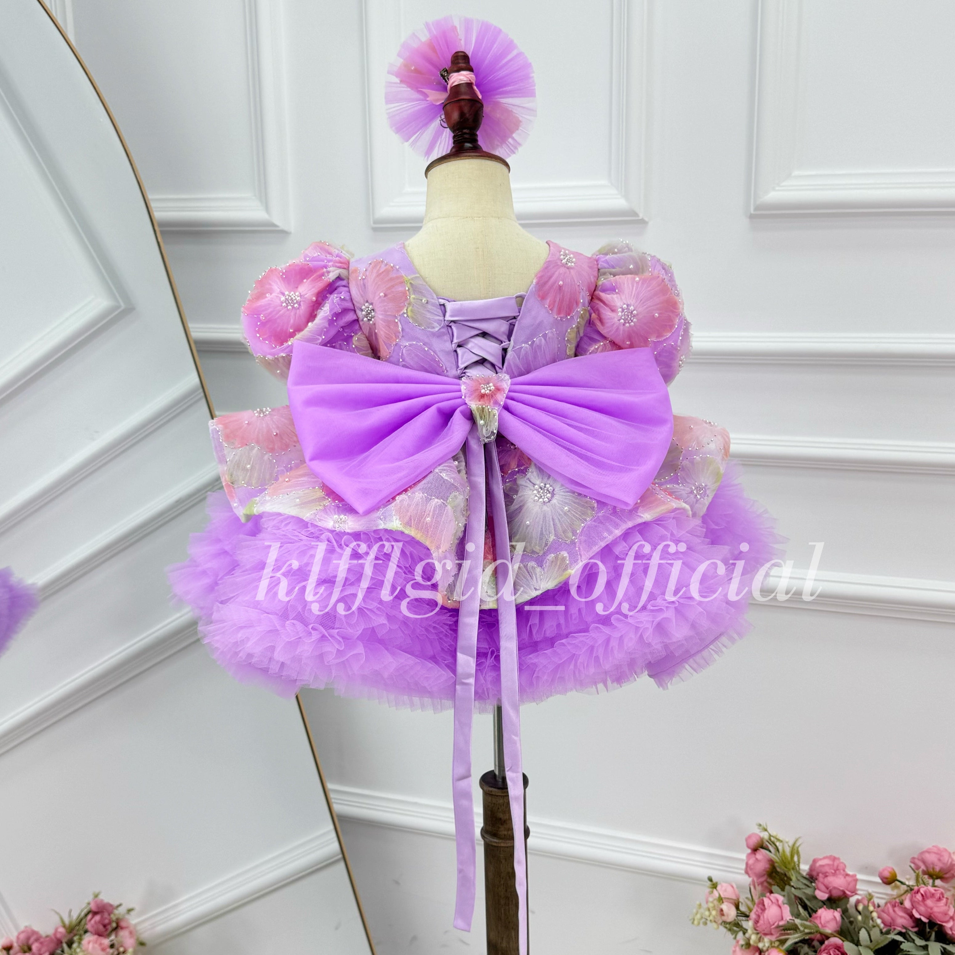 1-year-old baby birthday dress Baby Party Frock | KLFFLGID