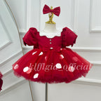 Girls Birthday Dress Polka-dot baby party outfit Pageant dress | KLFFIGID