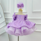 Baby's First Birthday Dress Glamorous Sequin Flower Girl Dress ｜KLFFLGID
