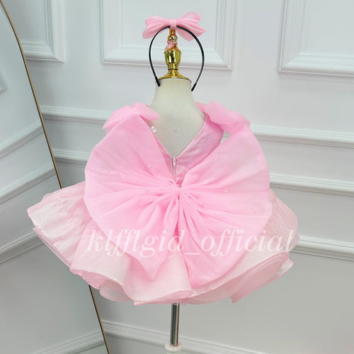 Baby Birthday Dress Girl Tulle Dress for Girls Wedding Flower ｜KLFFIGID