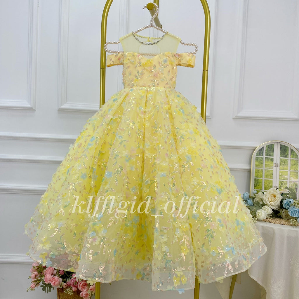 Birthday Party Dress  Girls Pageant Dress Elegant Princess Costume｜KLFFIGID