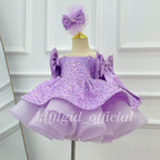 Baby's First Birthday Dress Glamorous Sequin Flower Girl Dress ｜KLFFLGID