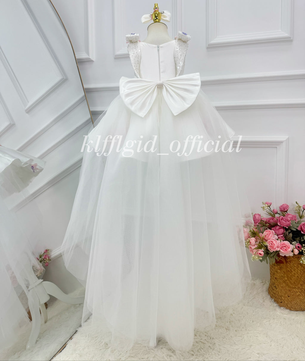 Girls Birthday Dress Gorgeous floral flower girl dress | KLFFIGID