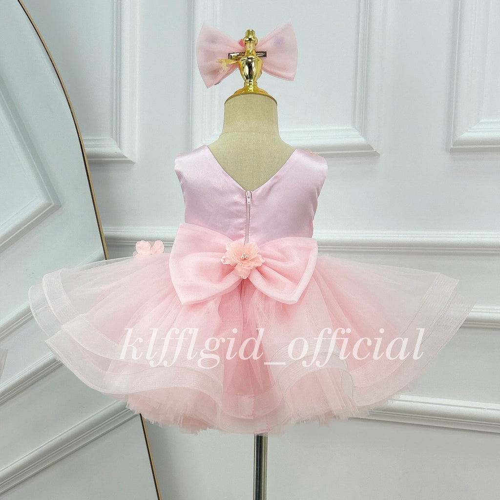 Baby Girls 1st Birthday Fairy Princess Wedding Dress | KLFFIGID