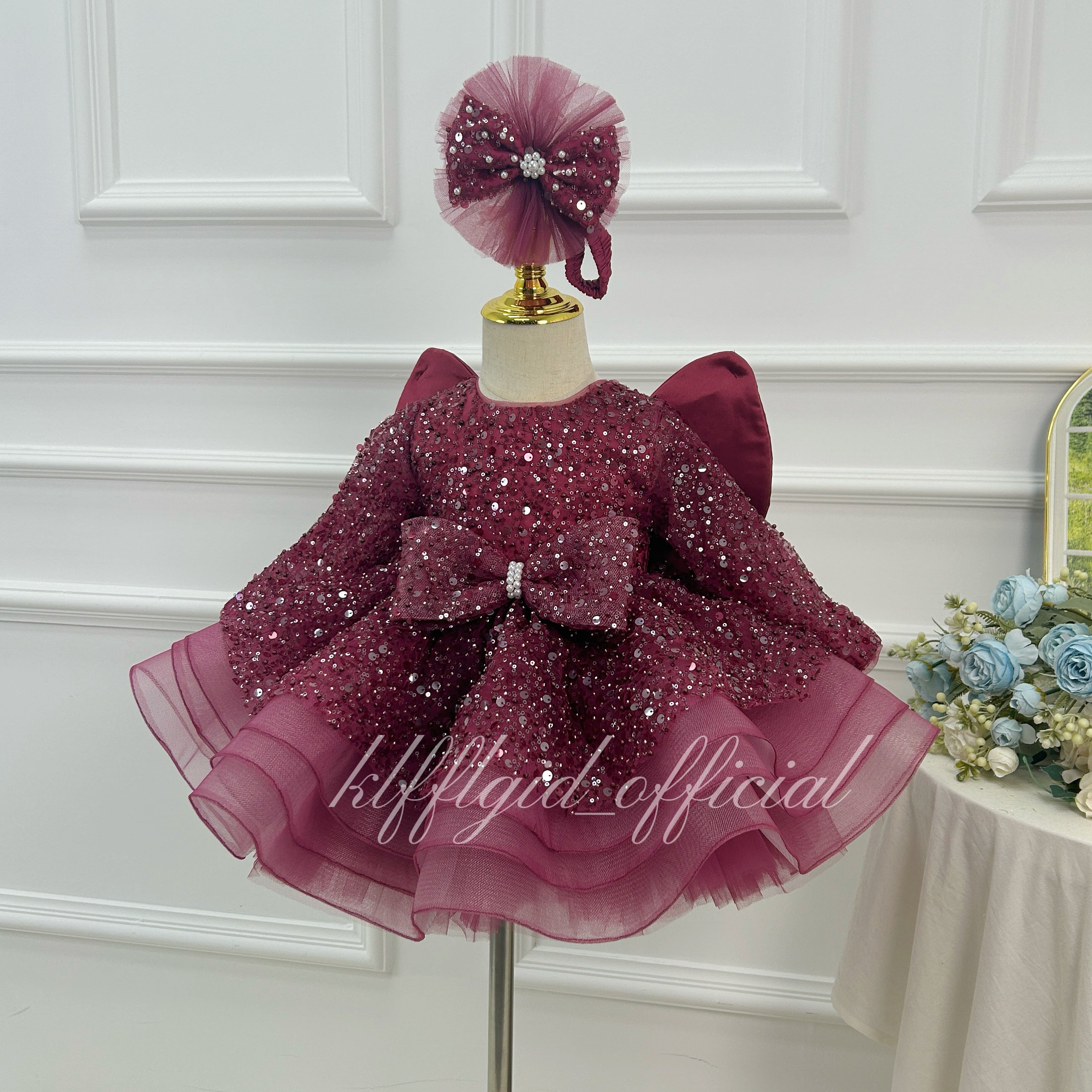 Girls Butterfly Princess Dress Baby birthday dress Luxury Princess Style | KLFFIGID