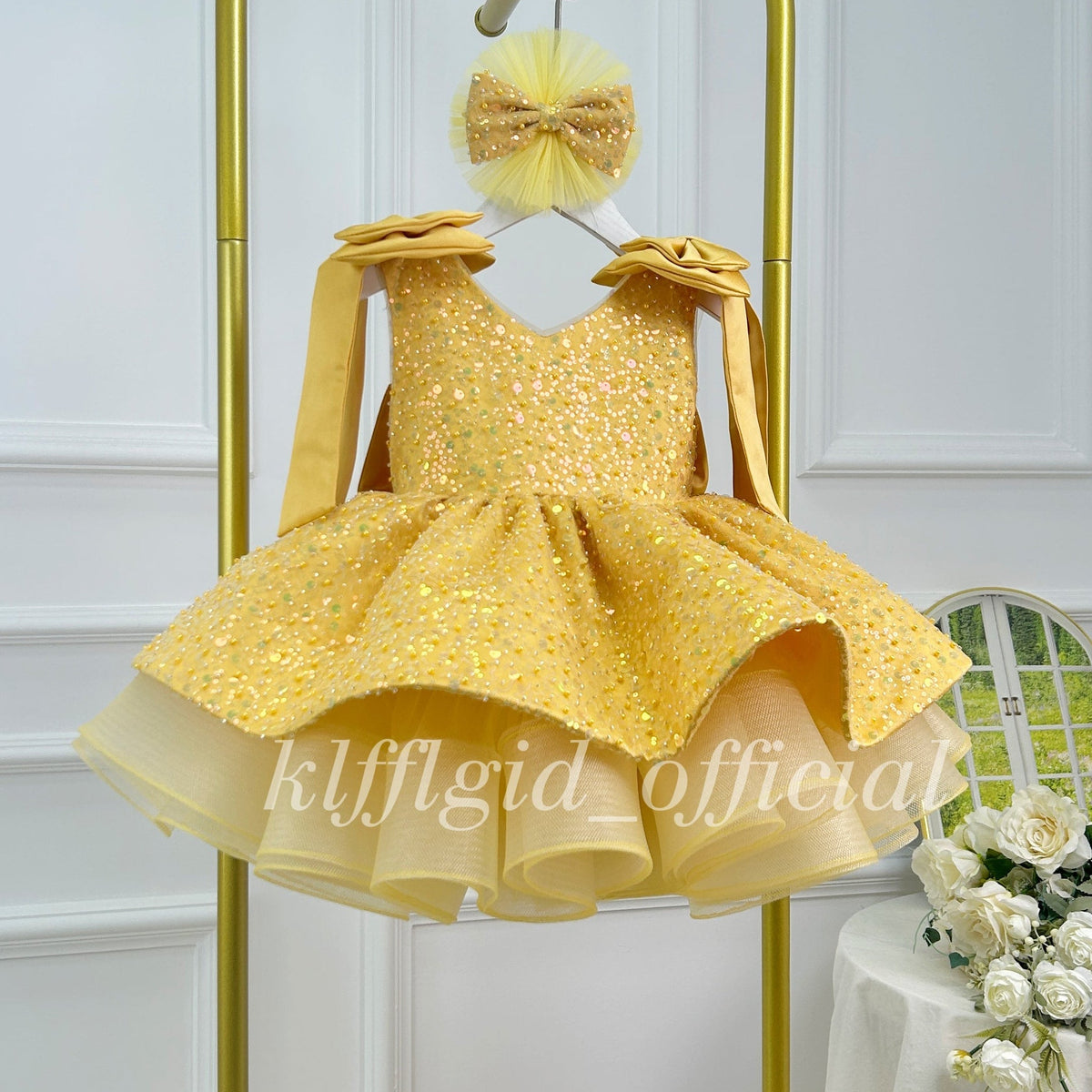 Luxury Girls Couture Flower Girl Wedding Dress | KLFFIGID