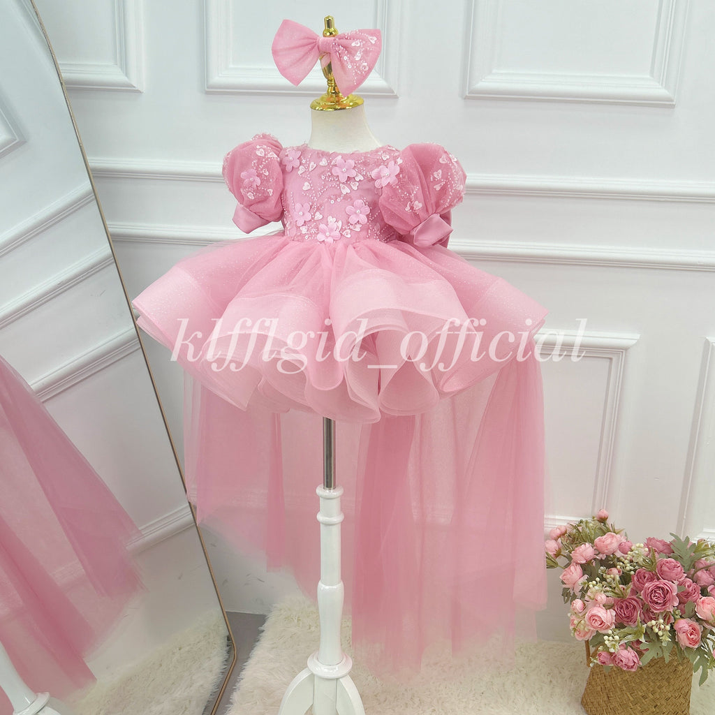 Baby Birthday Dress Gorgeous Flower Girl Dress Party Frock | KLFFIGID