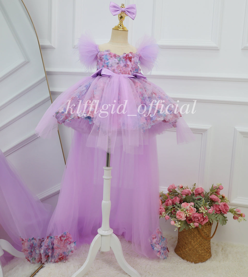 Baby Birthday Dress Wedding flower girl Elegant pageant dress for girls｜KLFFIGID