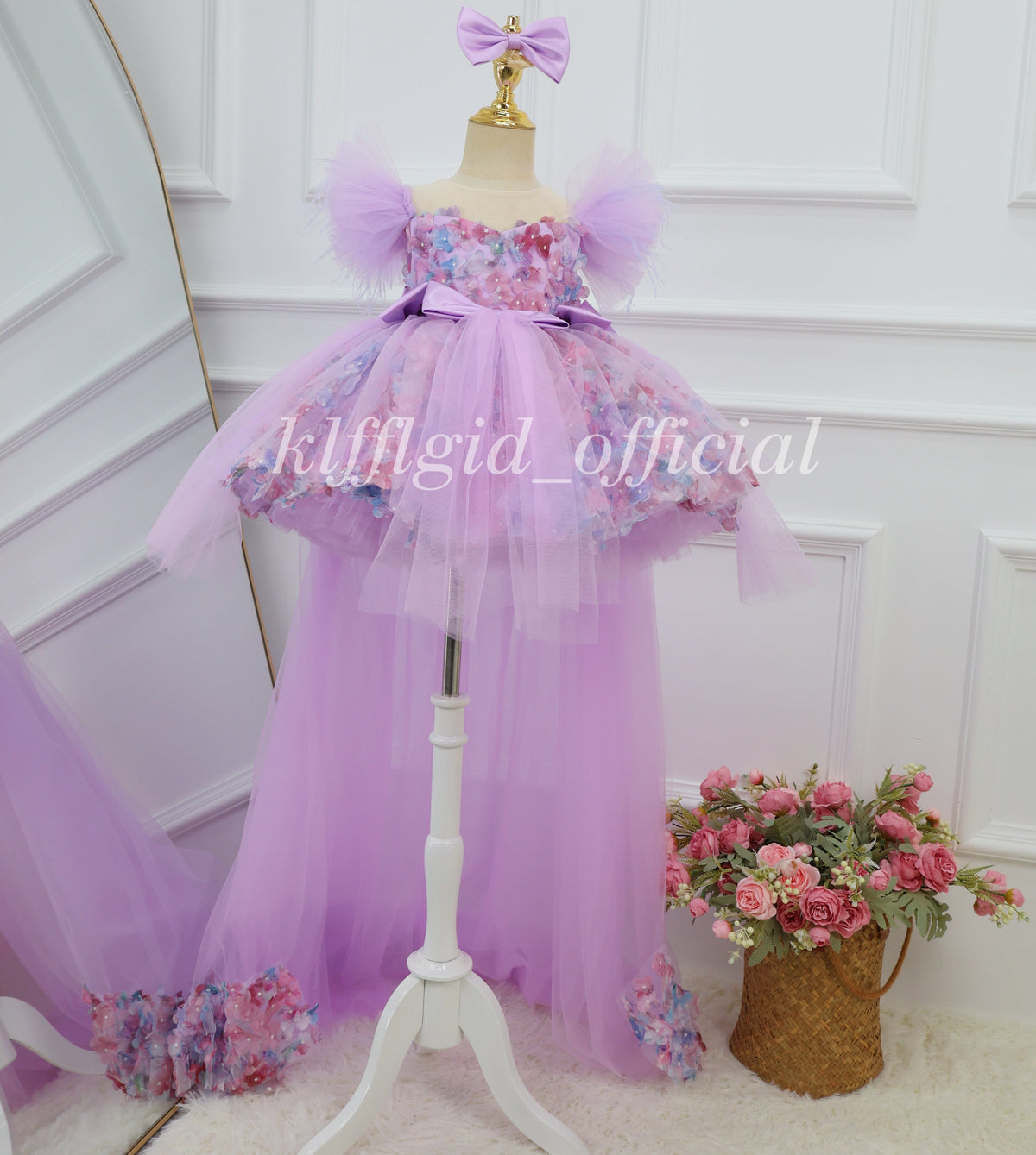 Baby Birthday Dress Wedding flower girl Elegant pageant dress for girls｜KLFFIGID