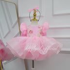 Girls White Flower Girl Dress for Birthday Party & Pageant | KLFFIGID